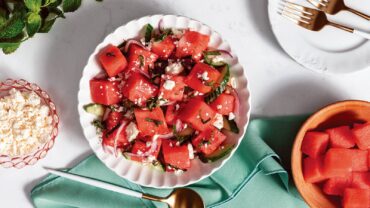 Watermelon Salad with Feta and Mint