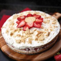 French-Style Cheesecake with Strawberries