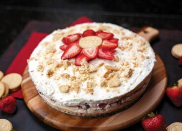 French-Style Cheesecake with Strawberries