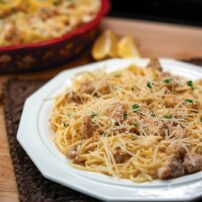 Lemon Chicken Spaghetti