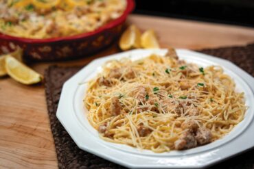 Lemon Chicken Spaghetti