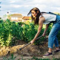 gardener stretching