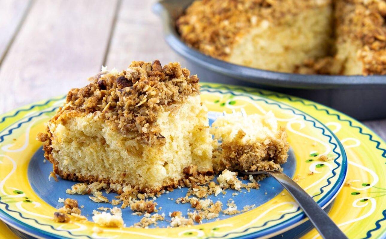 Cinnamon-Pecan Streusel Coffee Cake