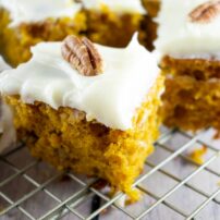 spiced pumpkin bars