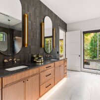 Door and cabinet hardware by Emtek.